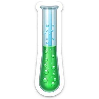 test tube chemical sticker