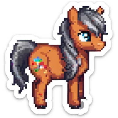 cute little pony sticker
