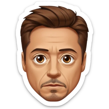 robert downey jr serious sticker