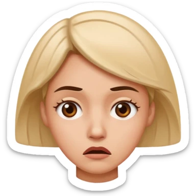 
a woman posing like, "Why?" sticker