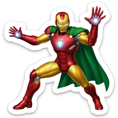 Iron man pinching loki sticker