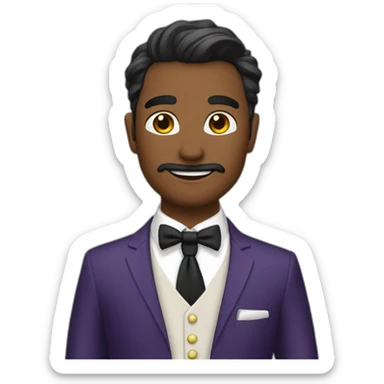 Senyor con traje elegante sticker