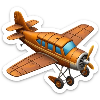 small size plane old town sticker