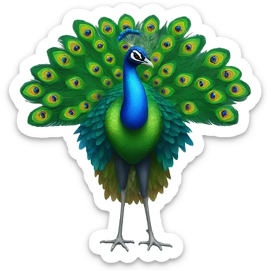peacock sticker