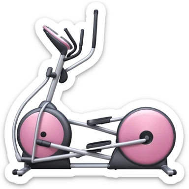 pink Elliptical machine  sticker