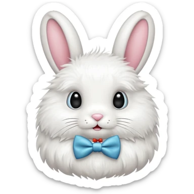 bunny with bowtie sticker