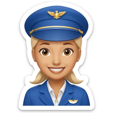 coworkers flight attendant  sticker