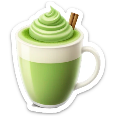 Matcha latte  sticker