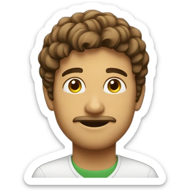 fedya is learning italian sticker