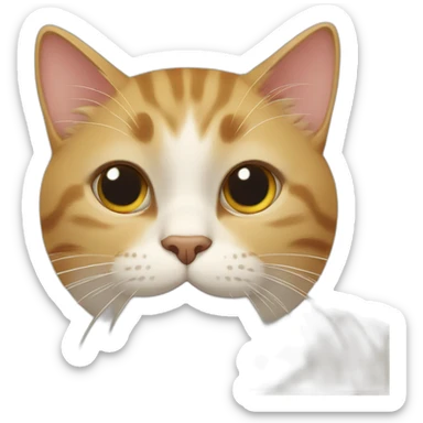 cat wiht thumbs up sticker