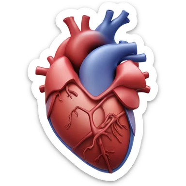 Heart pumping in chest  sticker