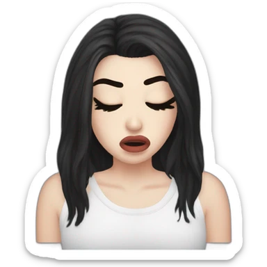 charli xcx crying sticker