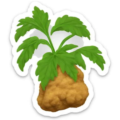 Weed nugget sticker