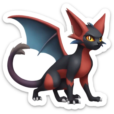 Noivern-Litten-Zorua full body sticker