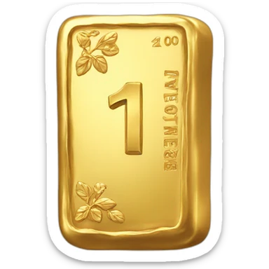 gold bar sticker