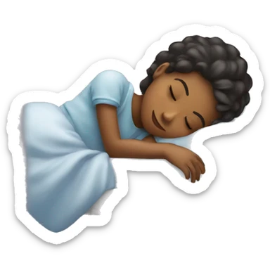 sleeping girl dream about boy sticker