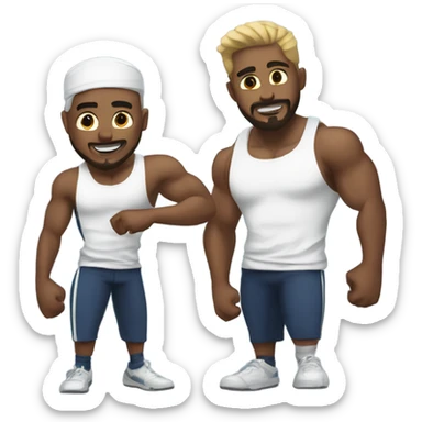 ADVENTURES OF CHAD AND JAMAL: THE GYM BOIS sticker