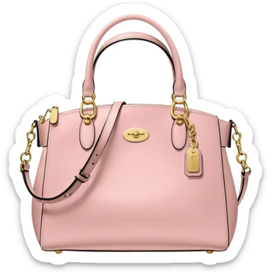 coach bag color pink sticker