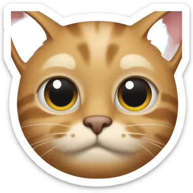 Cat with pops sticker