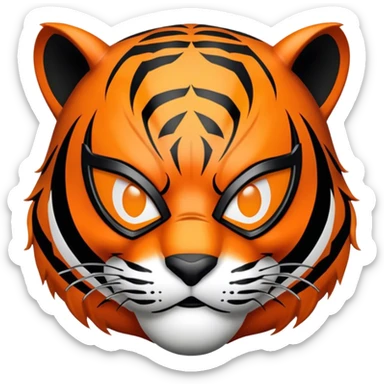 spider man tiger face sticker