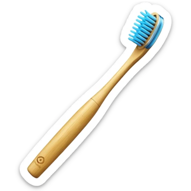 Bamboo toothbrush sticker