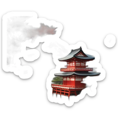 Japon paysage sticker