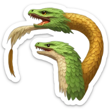 Aigle attrape serpent sticker