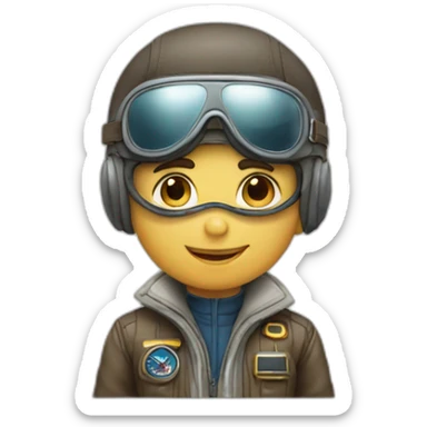 aviator smart boy sticker