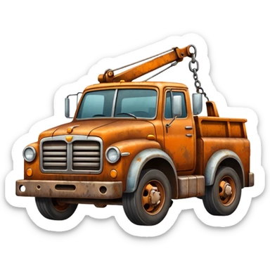 tow truck sticker