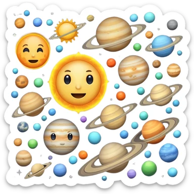  solar system sticker
