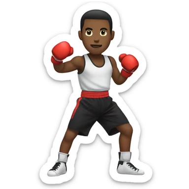 kickboxing fighter sticker