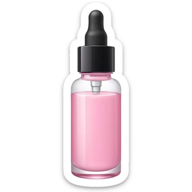 Light pink ￼ serum sticker