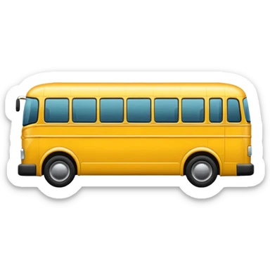 Bus image. View left Side. sticker