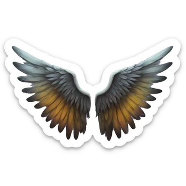 Grunge Wings sticker
