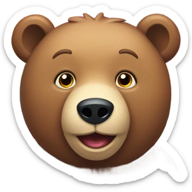 Bear with a rainbow sticker