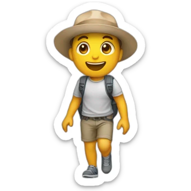 Una mañana caminando por lamplaya sticker