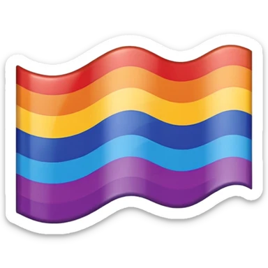 gay progress pride flag, including rainbow stripes, chevron with trans and POC colors, iconic design, no text sticker