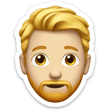 blonde boy with cigarette with ginger beard sticker