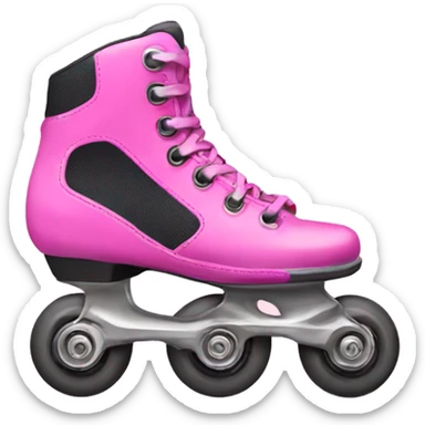 Pink inline skate  sticker