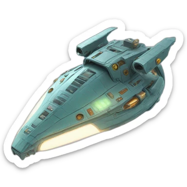 Dragon space ship sticker