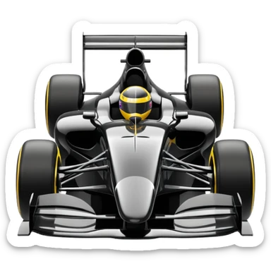 formula 1 black sticker