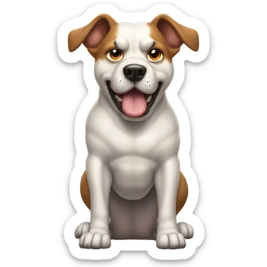 Pitbull mountain cut mix sticker