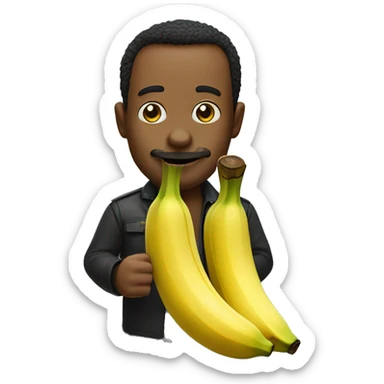 Ladrãozinho roubando uma banana sticker