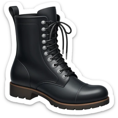 A pair of black boots sticker
