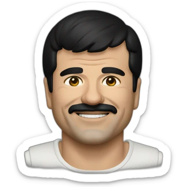 el chapo smiling sticker