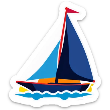 sailboat  sticker