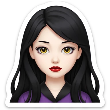 “Emoji girl, femme fatale, tomie vibes sticker