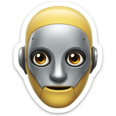 a robot has become a judg sticker