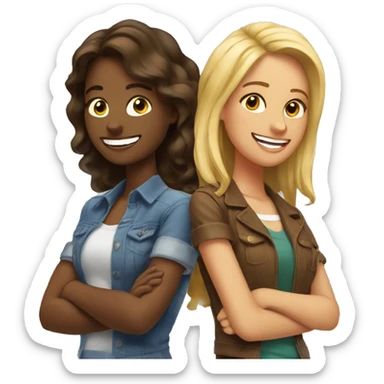  3 mejores amigas sticker