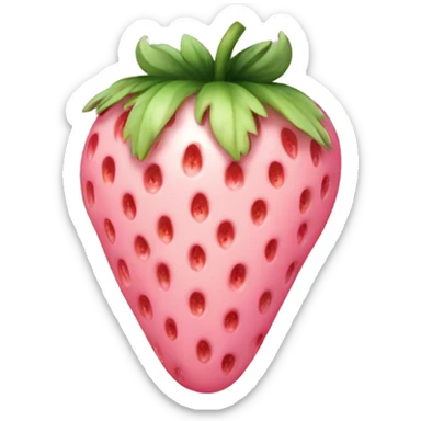 pastel pink strawberry sticker